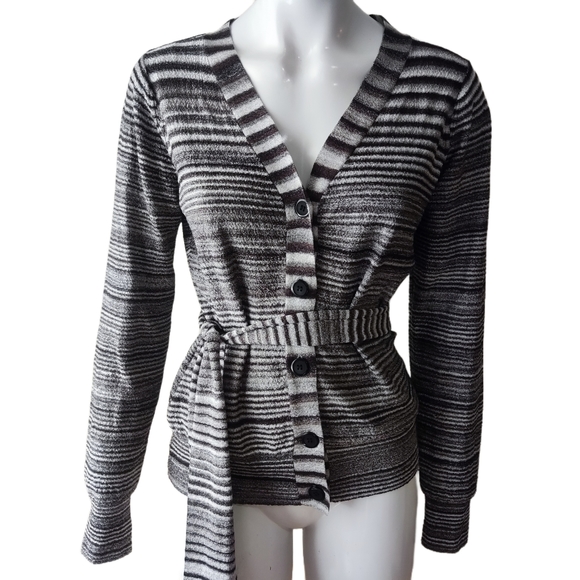 Jacob stripped cardigan & scarf set - Picture 2 of 7